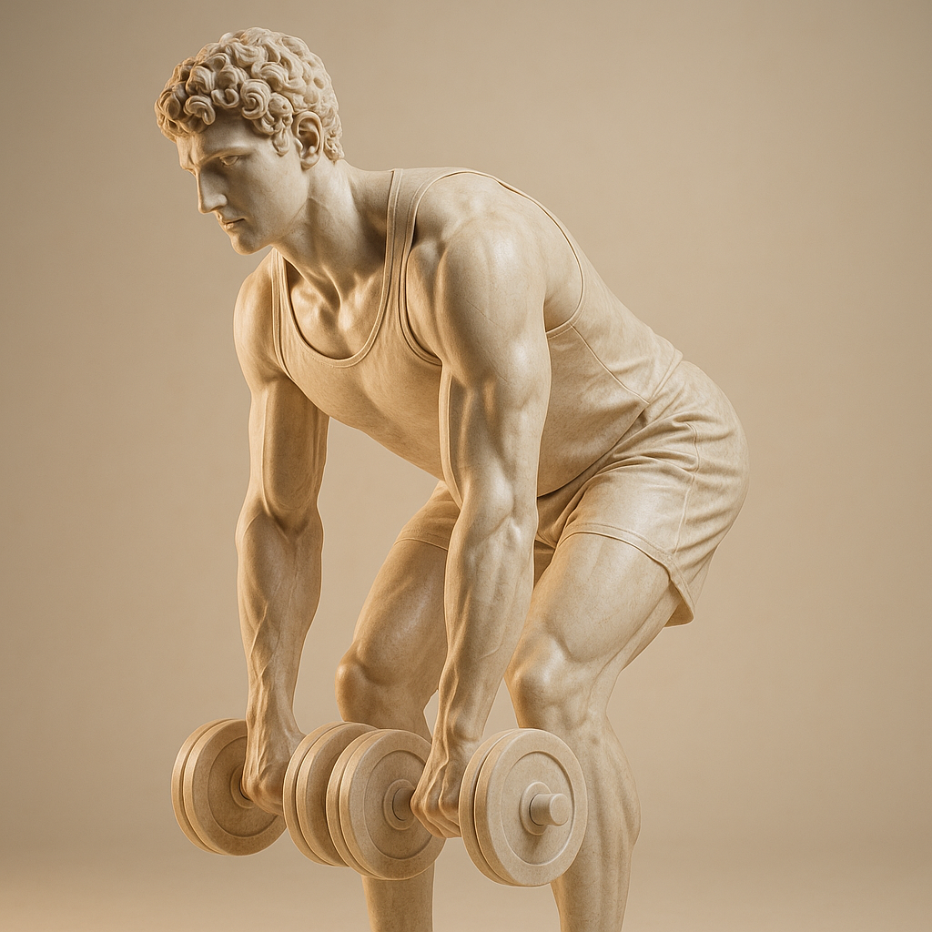 Dumbbell Romanian deadlift exercise